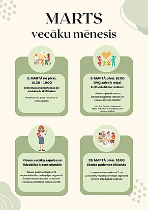 Marts - vecāku mēnesis